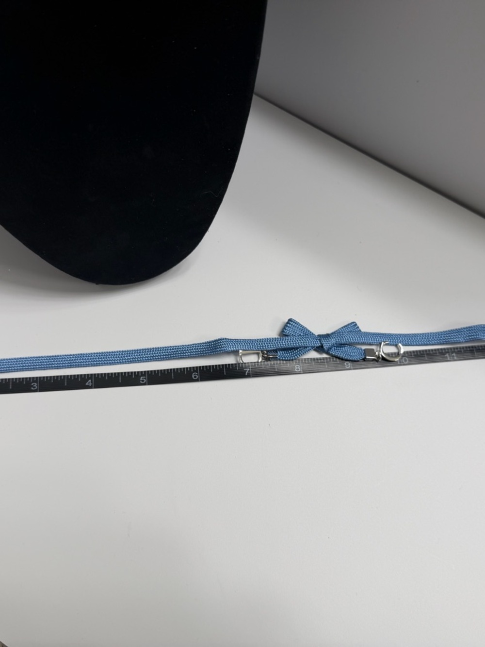 NIB- Christian Dior Blue Ribbon Choker - Picture 6 of 7